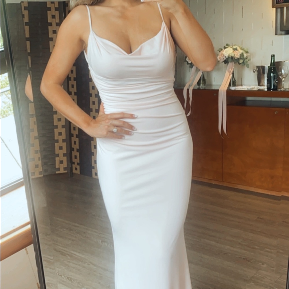 Surreal dress in blush Katie may